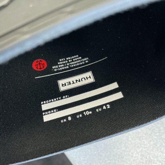 NEW Hunter Rain Boots Women's Size 10M Black Rubber Waterproof - Picture 6 of 9